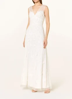 Abendkleid mit Schmuckperlen