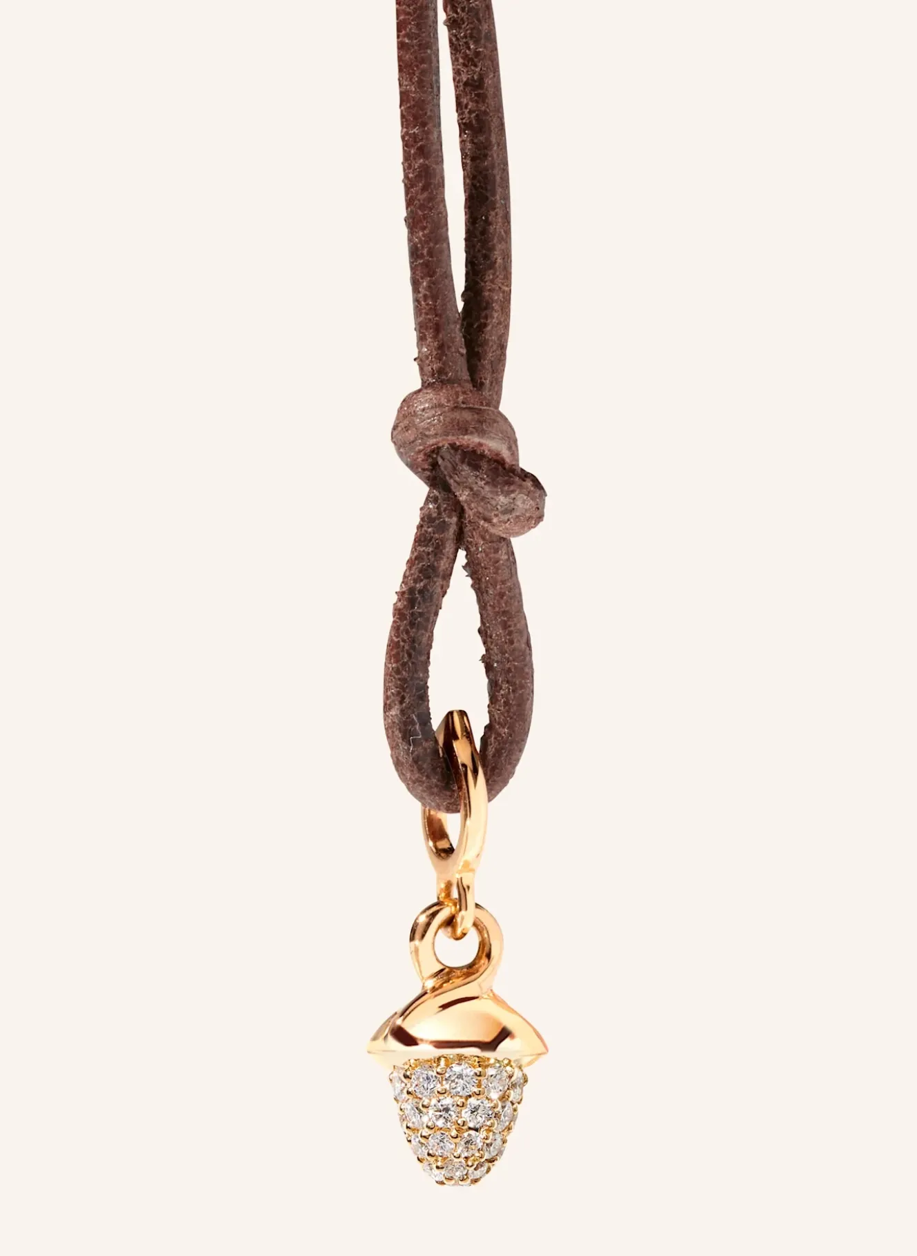 Anhänger PENDANT MINIMIKADO DIAMOND PAVÉ 18K Roségold