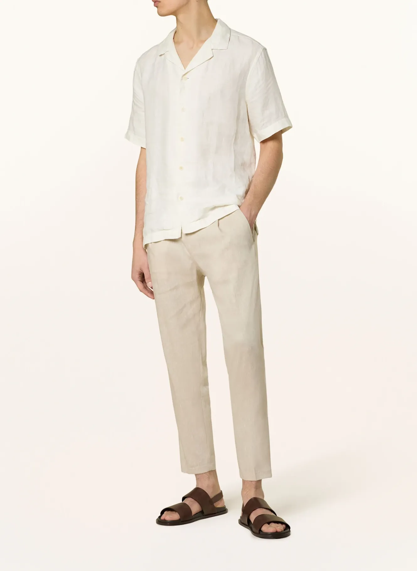Anzughose CHASY Extra Slim Fit mit Leinen