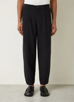 Anzughose Regular Fit aus Seide