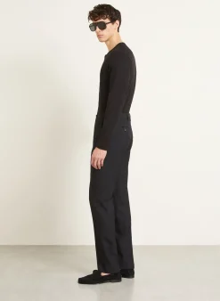 Anzughose Slim Fit aus Jacquard