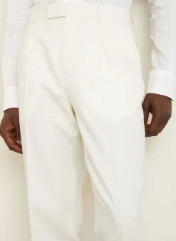 Anzughose Slim Fit aus Leinen