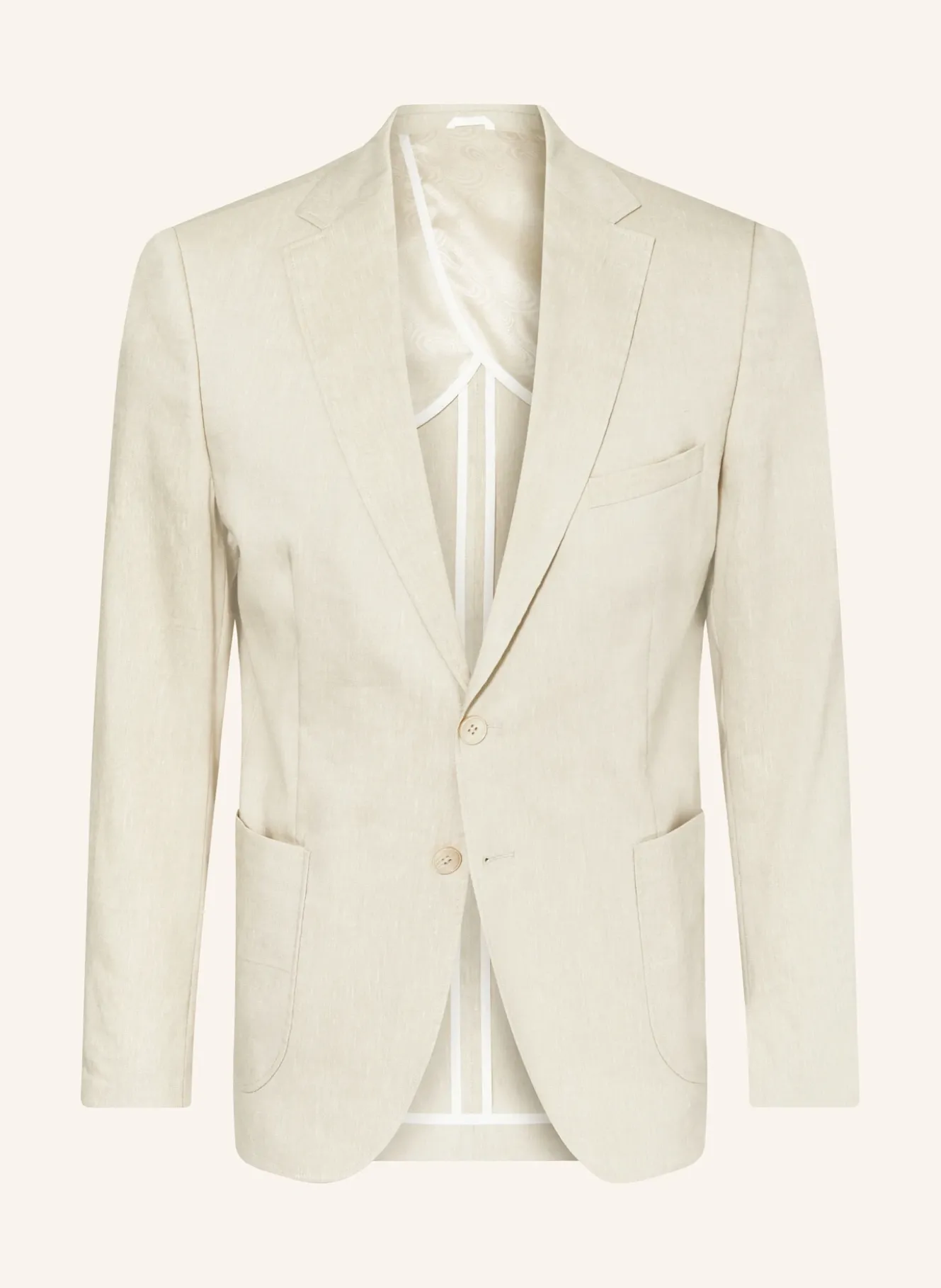 Anzugsakko Extra Slim Fit mit Leinen