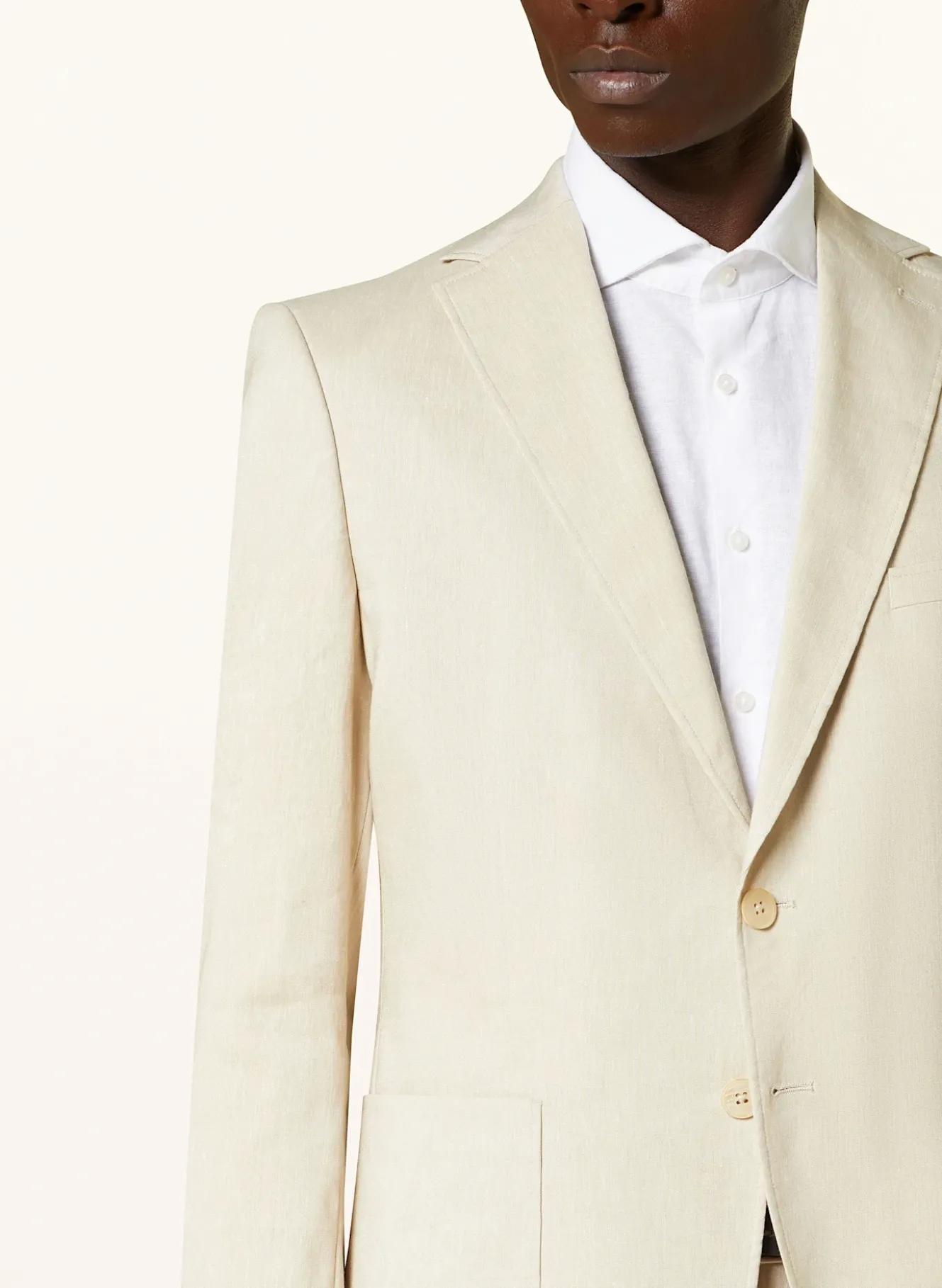 Anzugsakko Extra Slim Fit mit Leinen