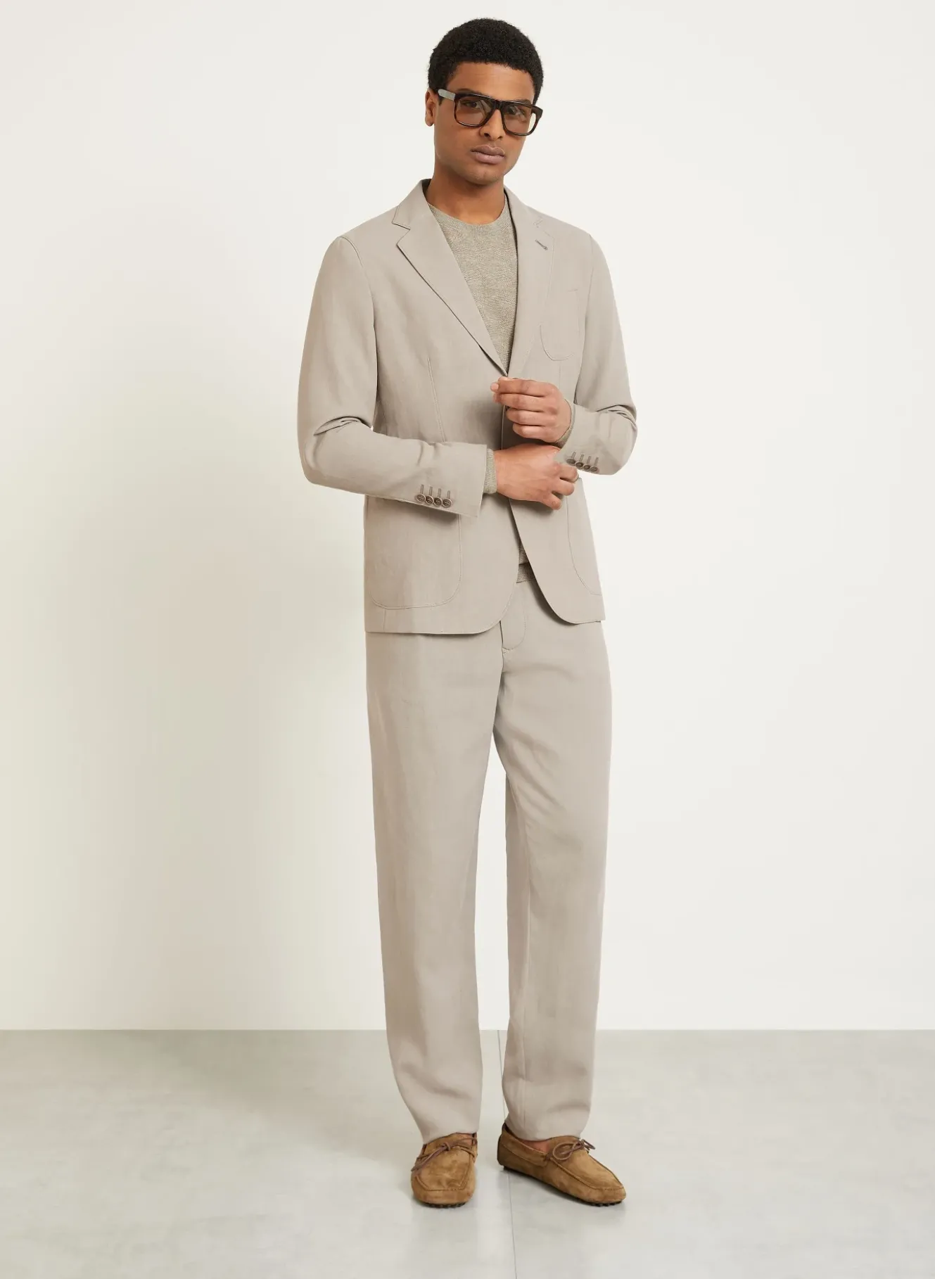 Anzugsakko Regular Fit aus Leinen