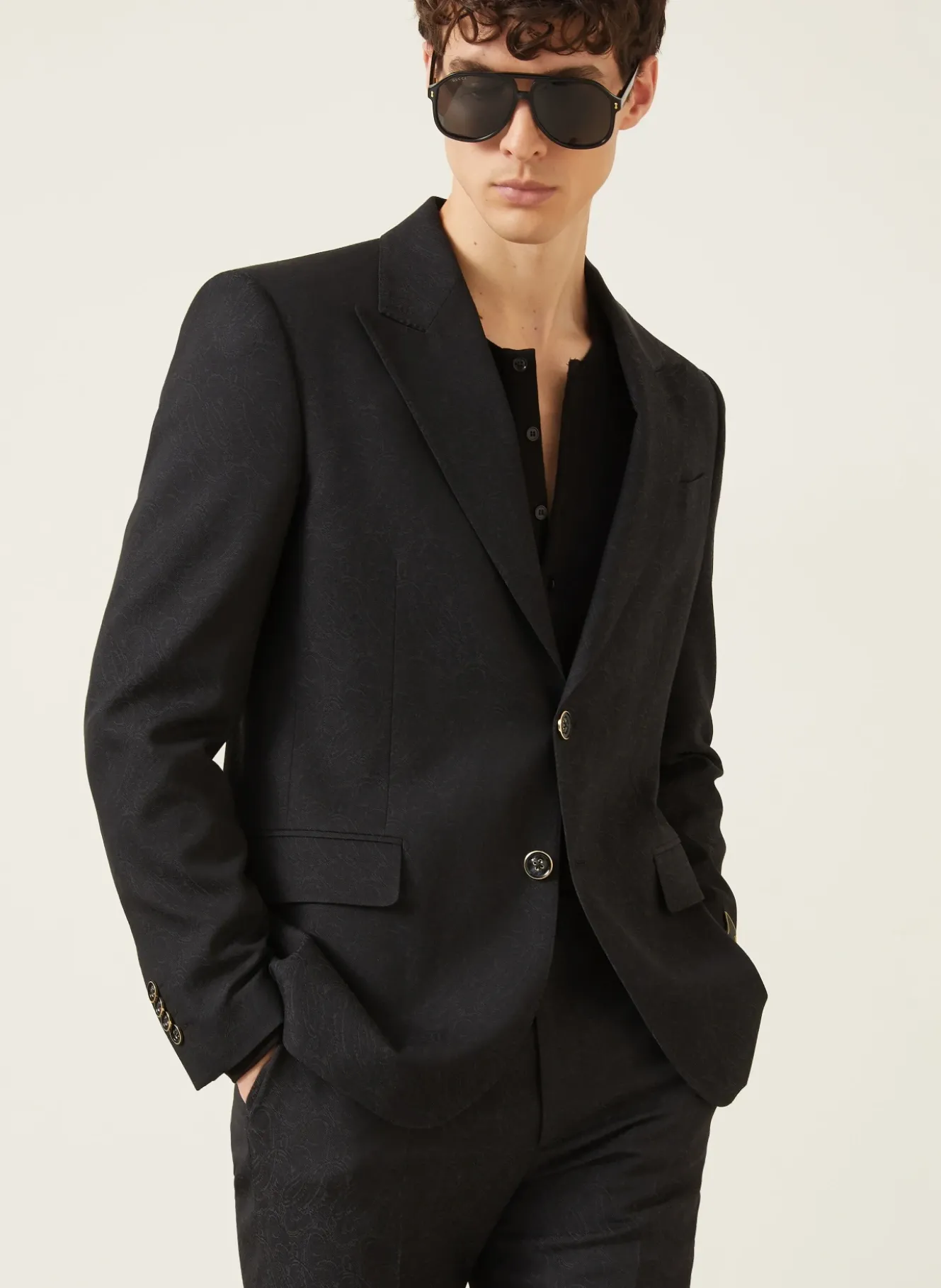 Anzugsakko Slim Fit aus Jacquard