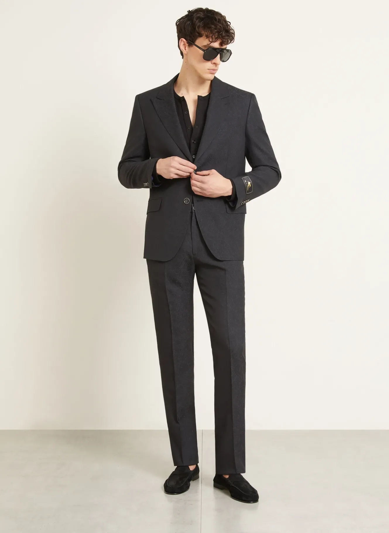 Anzugsakko Slim Fit aus Jacquard