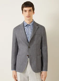 Anzugsakko Slim Fit aus Leinen