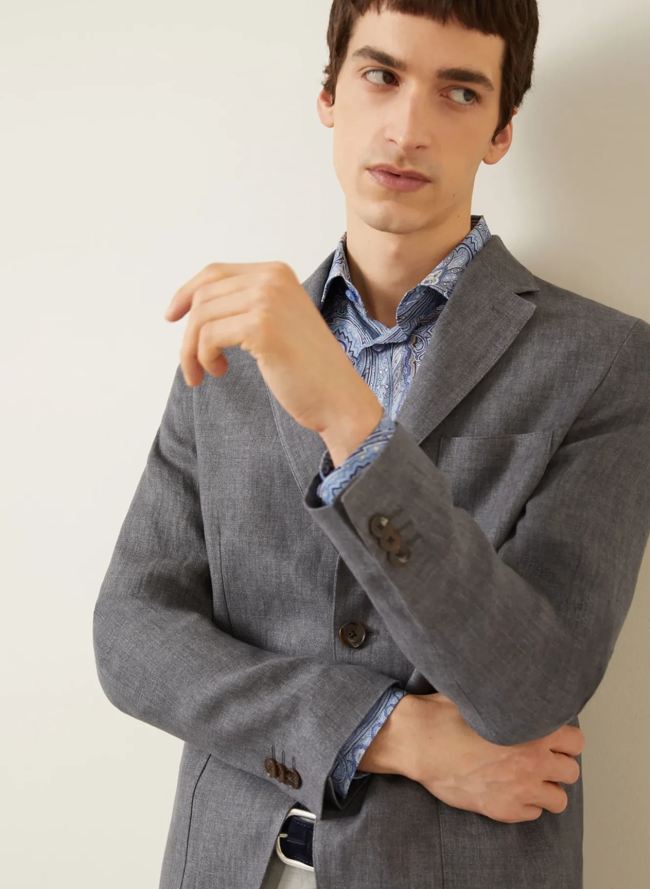 Anzugsakko Slim Fit aus Leinen