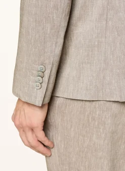 Anzugsakko Slim Fit mit Leinen