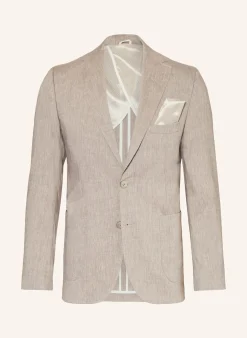 Anzugsakko Slim Fit mit Leinen