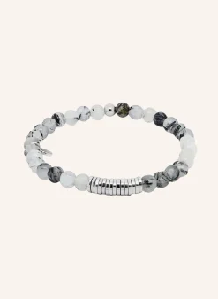 ARMBAND Runde Scheibe perlenbesetzt