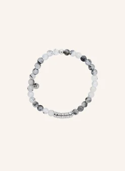 ARMBAND Runde Scheibe perlenbesetzt