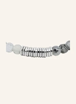ARMBAND Runde Scheibe perlenbesetzt