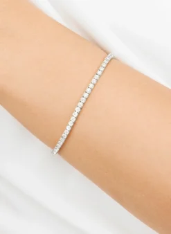 Armband TENNIS aus 18 Karat Weißgold mit 3,42 ct. Diamanten