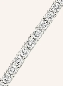 Armband TENNIS aus 18 Karat Weißgold mit 3,42 ct. Diamanten