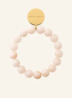 Armbänder MINI BEADS FLEX BRACELET LATTE MARBLE by GLAMBOU