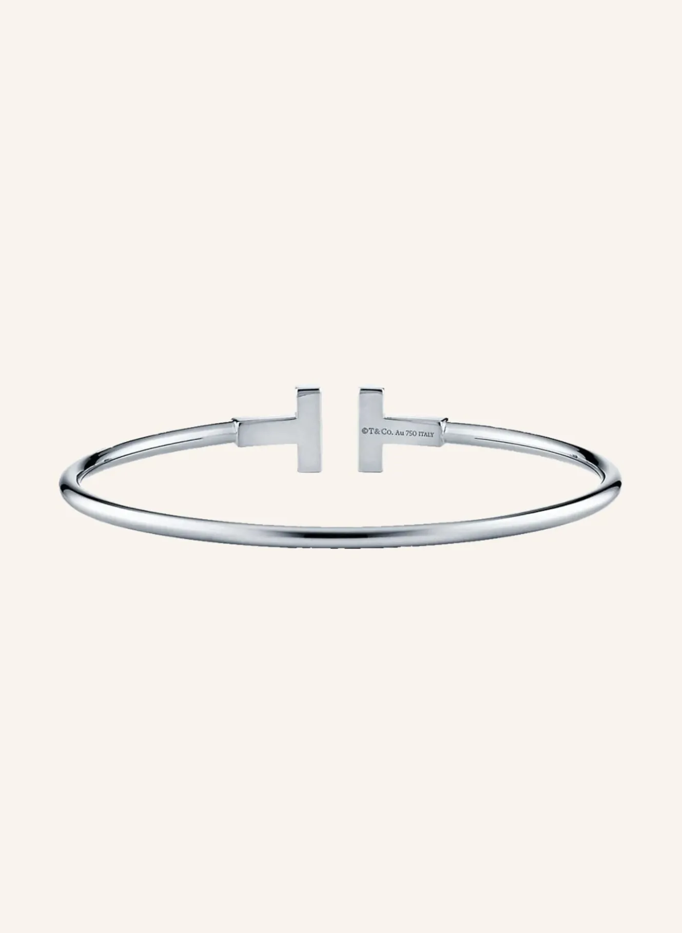 Armreif TIFFANY T WIRE aus 18 Karat Weißgold