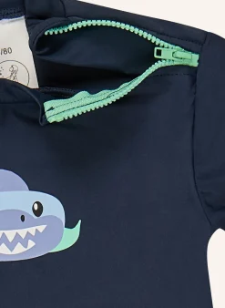 Badeshirt kurzarm Hai