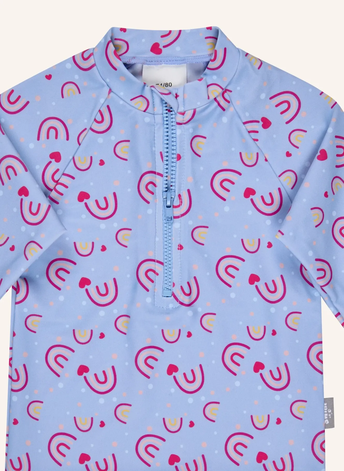 Badeshirt langarm Regenbogen
