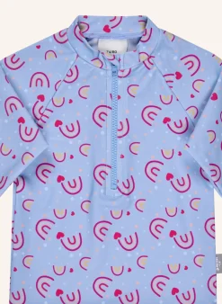Badeshirt langarm Regenbogen