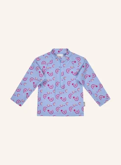 Badeshirt langarm Regenbogen