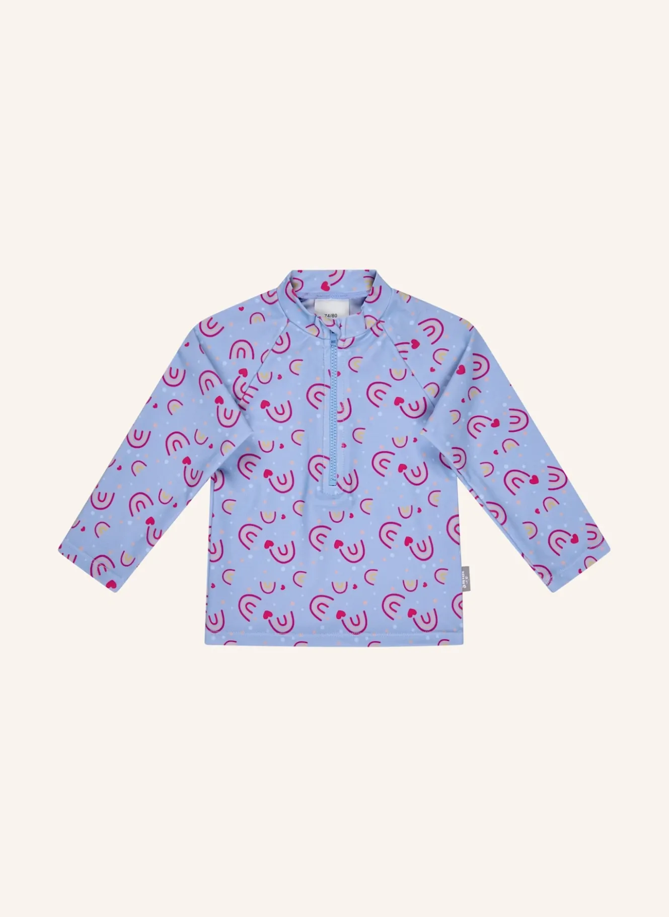 Badeshirt langarm Regenbogen