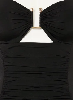 Bandeau-Badeanzug BCHCURVA mit Cut-out