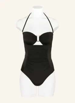Bandeau-Badeanzug BCHCURVA mit Cut-out
