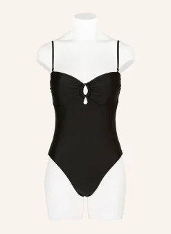 Bandeau-Badeanzug mit Cut-outs