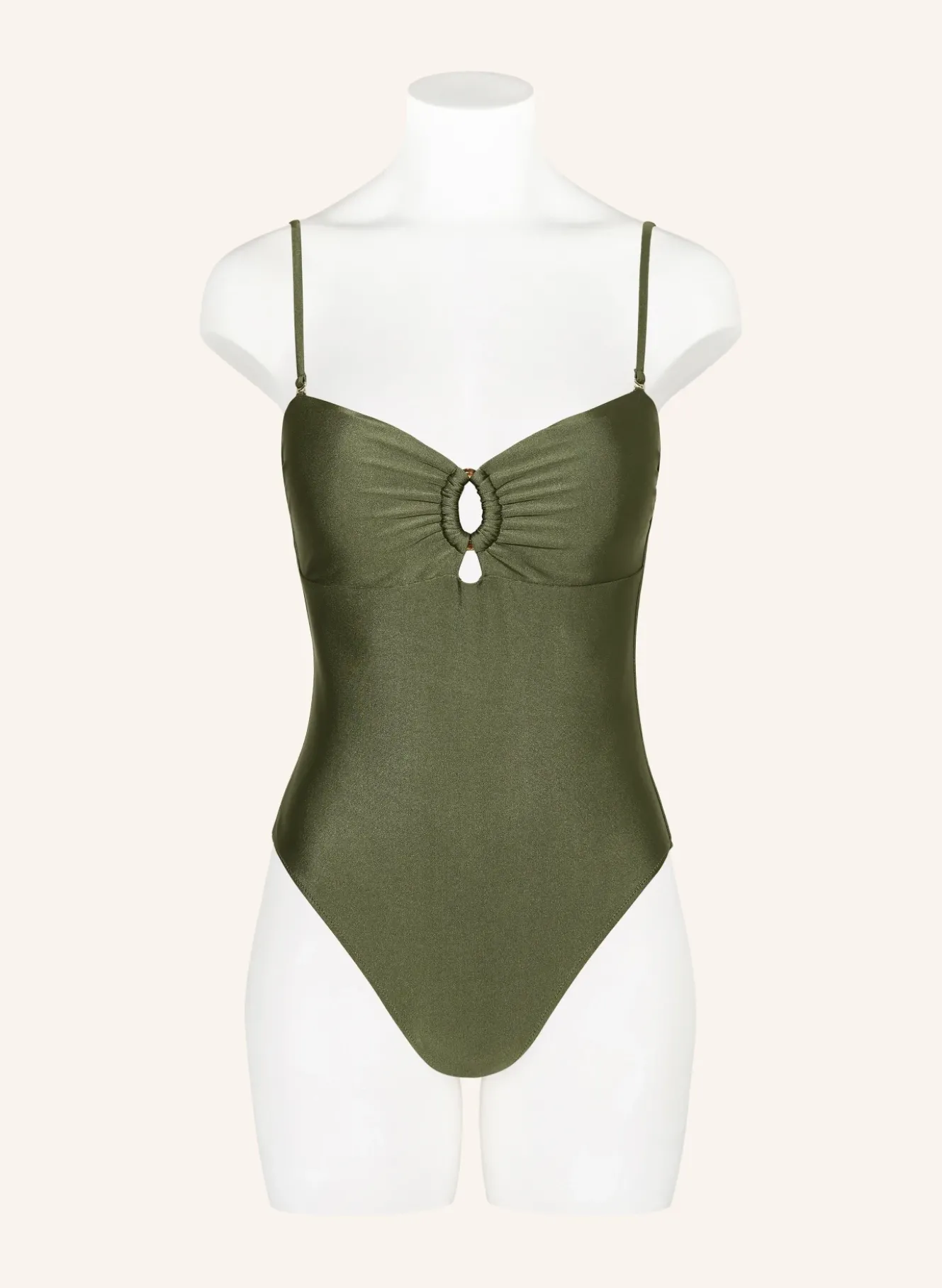 Bandeau-Badeanzug mit Cut-outs