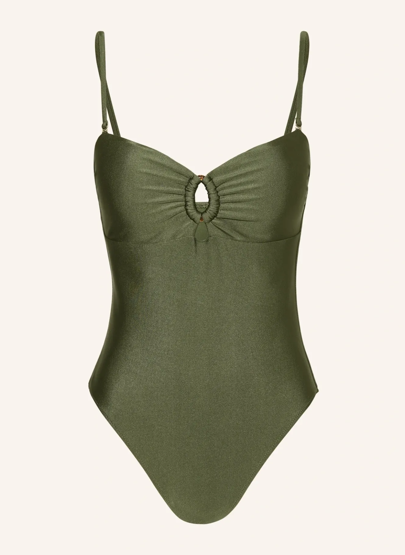 Bandeau-Badeanzug mit Cut-outs