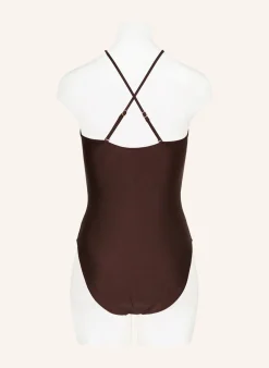 Bandeau-Badeanzug mit Cut-outs
