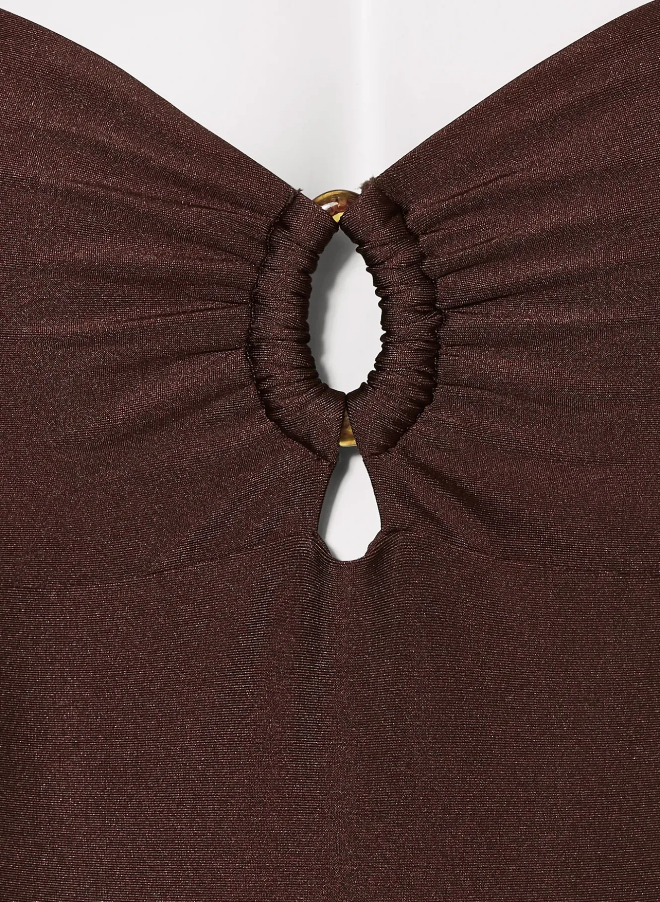 Bandeau-Badeanzug mit Cut-outs
