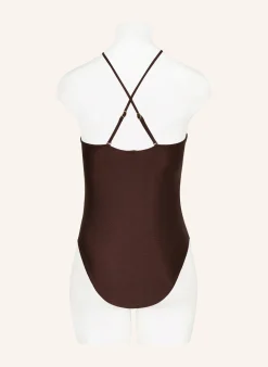 Bandeau-Badeanzug mit Cut-outs