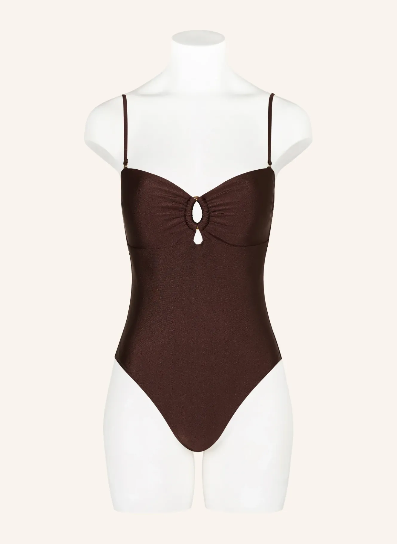 Bandeau-Badeanzug mit Cut-outs