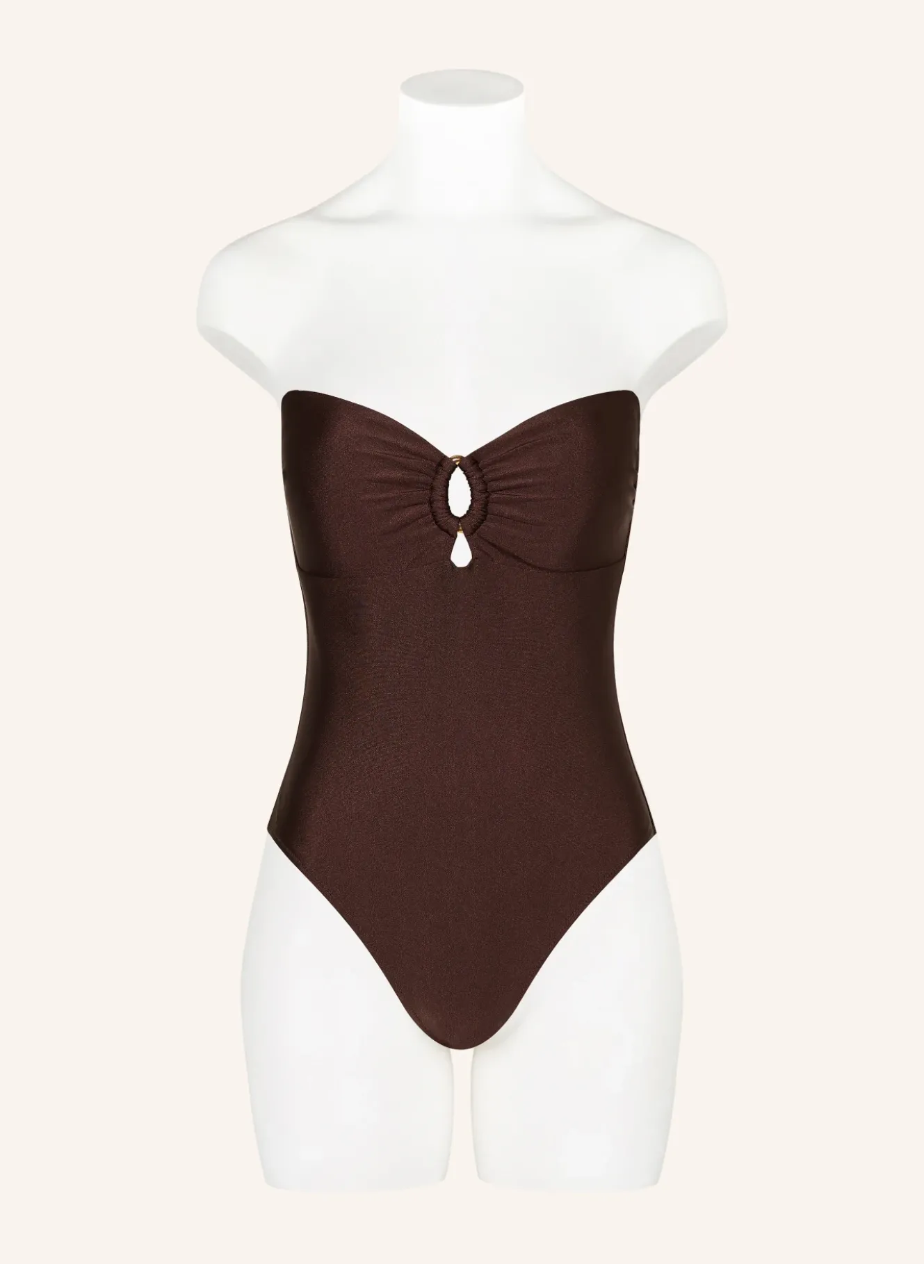 Bandeau-Badeanzug mit Cut-outs