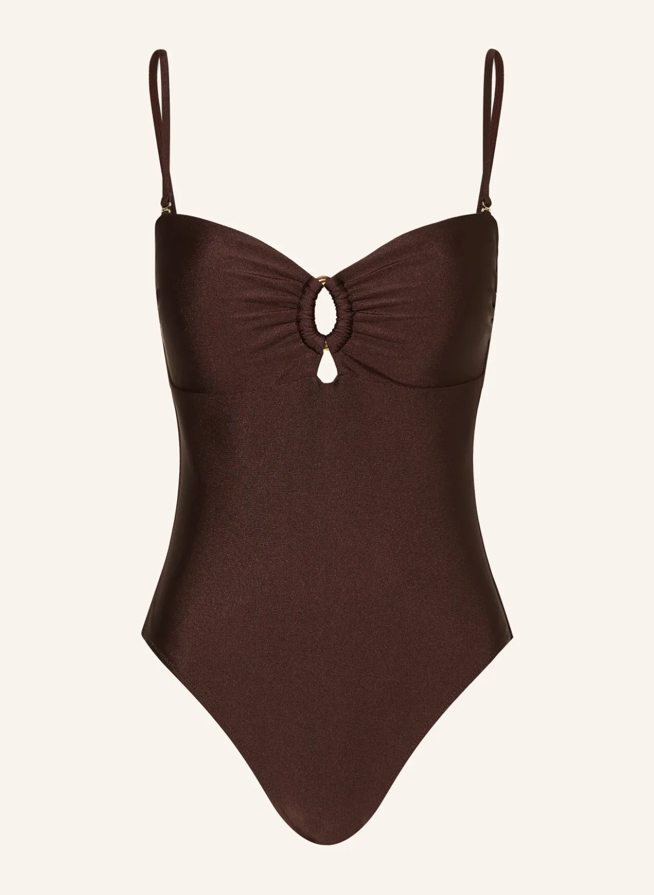 Bandeau-Badeanzug mit Cut-outs