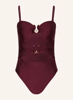 Bandeau-Badeanzug mit Cut-outs