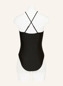 Bandeau-Badeanzug mit Cut-outs
