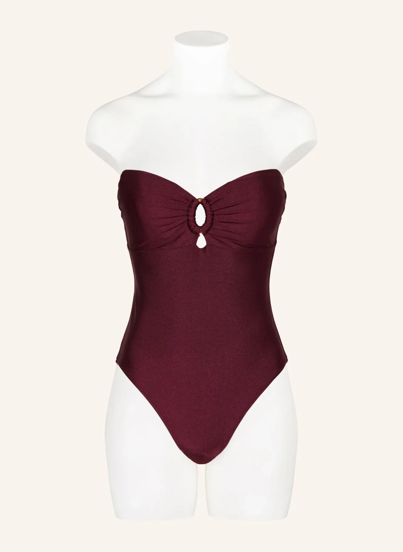 Bandeau-Badeanzug mit Cut-outs