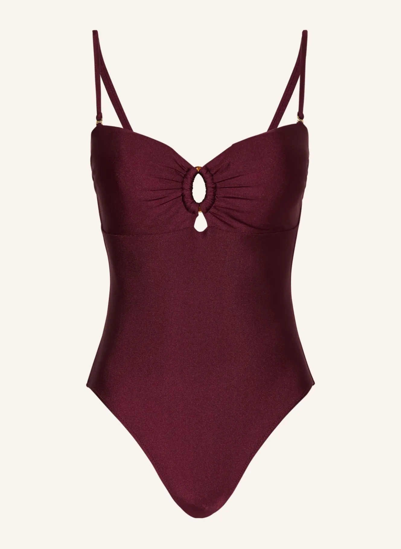 Bandeau-Badeanzug mit Cut-outs