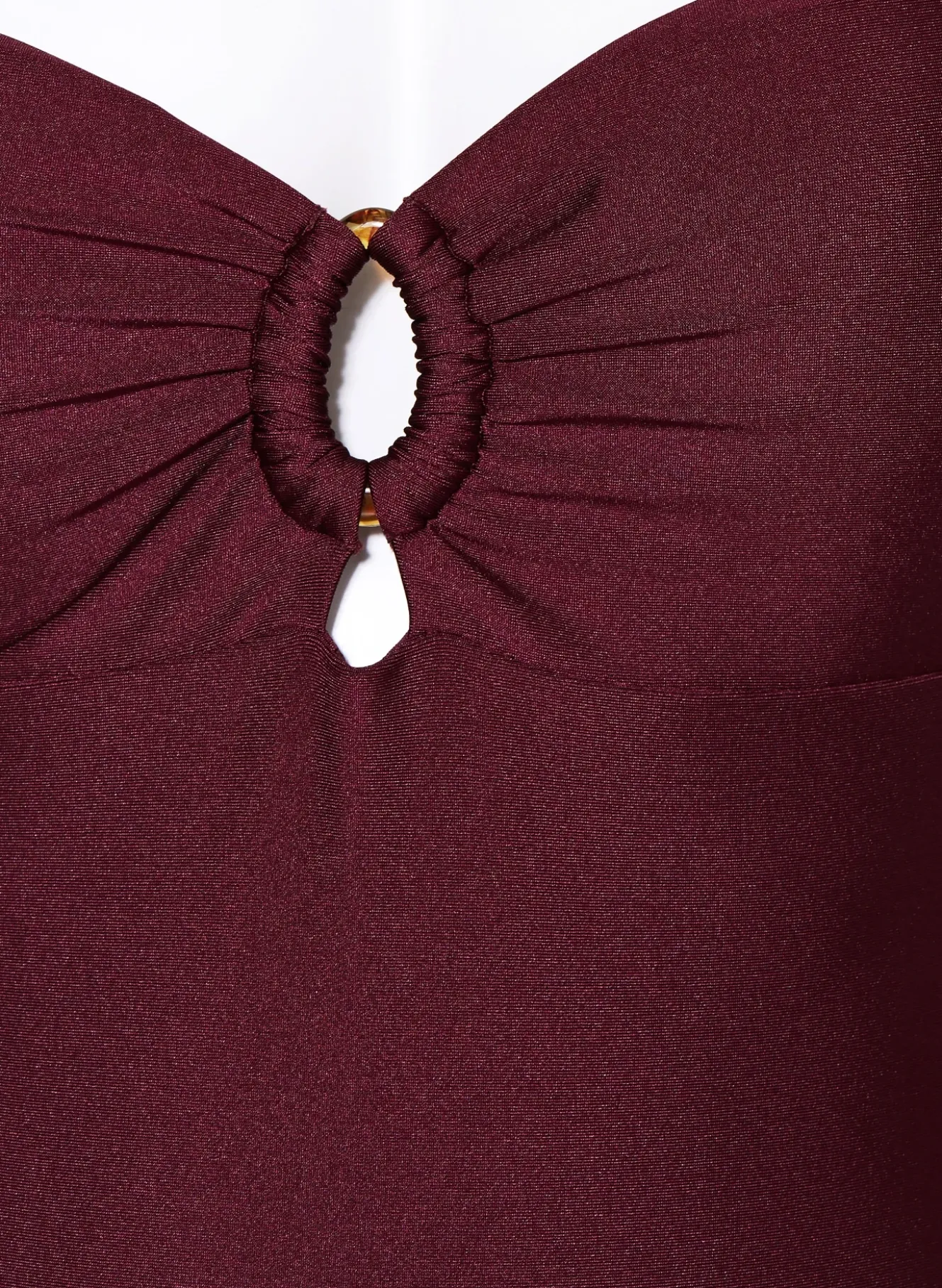 Bandeau-Badeanzug mit Cut-outs