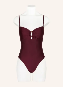 Bandeau-Badeanzug mit Cut-outs