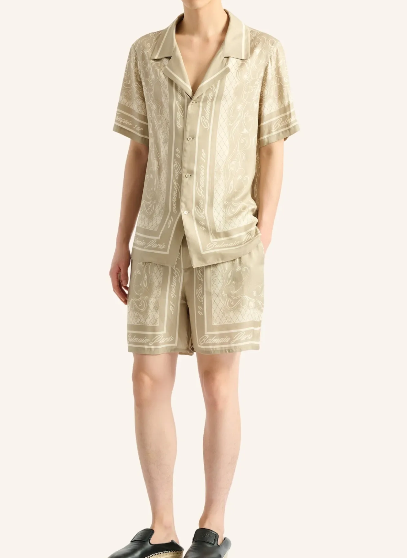 Bedruckte Foulard Pyjamashorts