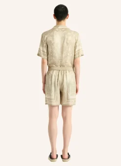 Bedruckte Foulard Pyjamashorts