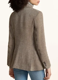 Blazer mit Leinen