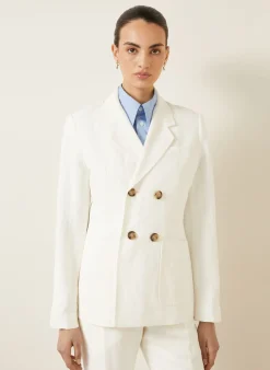 Blazer mit Leinen