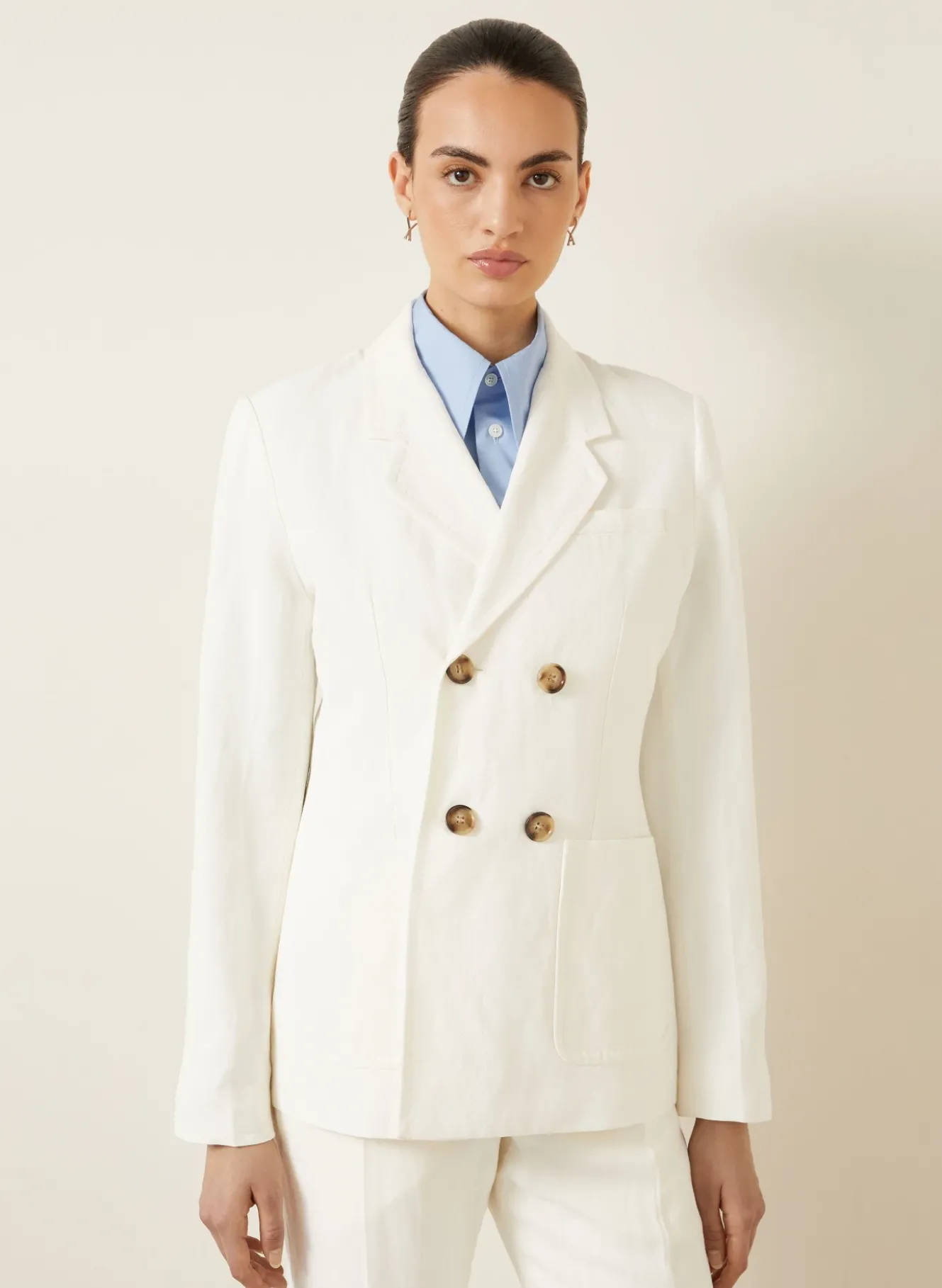 Blazer mit Leinen