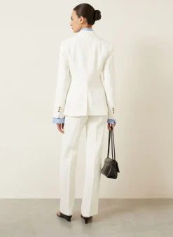 Blazer mit Leinen
